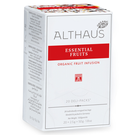 Напиток чайный Althaus Essential Fruits - Фруктовое искушение, 20 пакетиков
