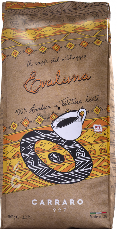 Кофе в зернах Carraro EVALUNA 1 кг