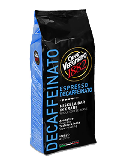 Кофе в зернах Vergnano Espresso Decaffeinato