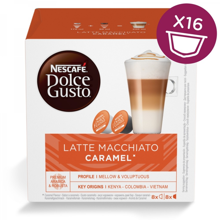 Кофе в капсулах Dolce Gusto Latte Macchiato Caramel
