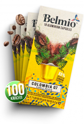 Набор кофе в капсулах Belmio Colombia 10 упаковок