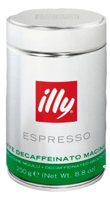 Кофе в зернах ILLY Decaffeinato 250 гр