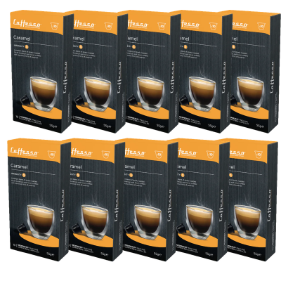 Набор кофе в капсулах Caffesso Caramel 10 упаковок