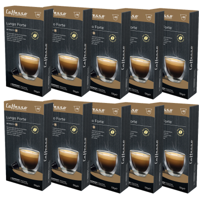 Набор кофе в капсулах Caffesso Lungo Forte 10 упаковок