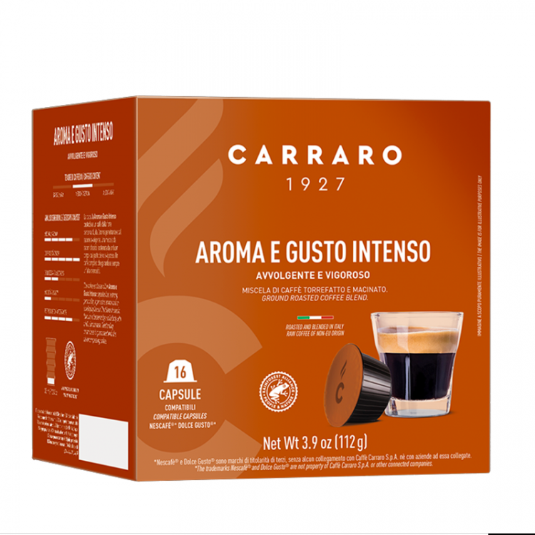Кофе в капсулах Carraro Aroma E Gusto Intenso 16 капсул