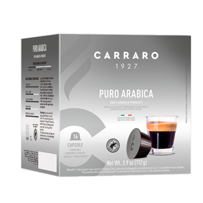 Кофе в капсулах Carraro Puro Arabica 16 капсул