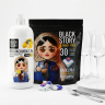 Набор для посудомоечной машины Blackstory таблетки 30 шт + ополаскиватель 1 л