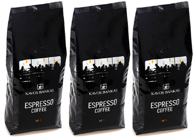 Кофе в зернах Kavos Bankas Espresso Coffee NR-1 (3 кг)