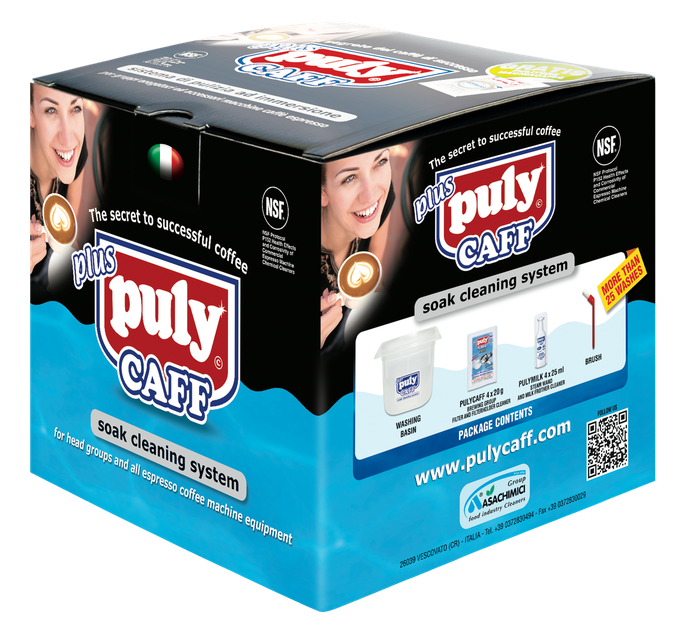 PULY CAFF Soak Cleaning System.