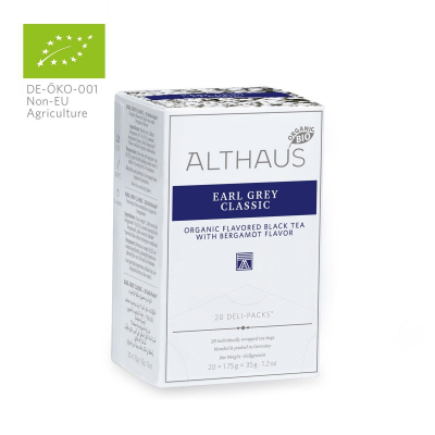Чай черный Althaus Earl Grey Classic - Эрл Грей Классик, 20 пакетиков