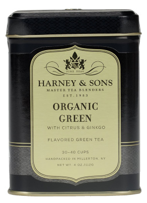 Чай листовой Harney&Sons ORGANIC GREEN WITH CITRUS & GINKGO (Органический чай с цитрусом)