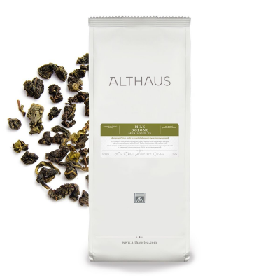 Чай зеленый ароматизированный Althaus Milk Oolong - Молочный Улун, 250 гр.