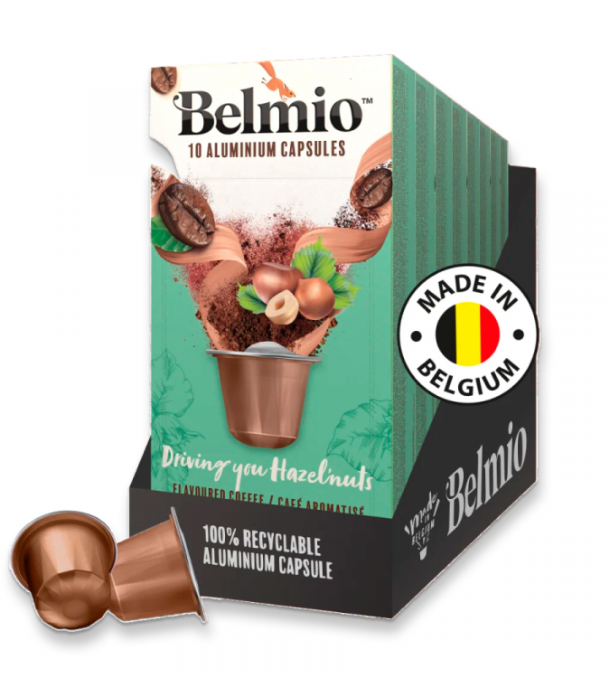 Набор кофе в капсулах Belmio Driving you Hazelnuts 8 упаковок