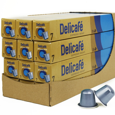 Набор кофе в капсулах Delicafe Decaffeinato - 12 упаковок